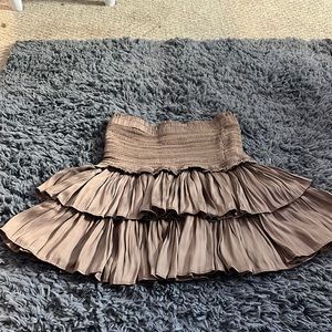Brown preppy skirt